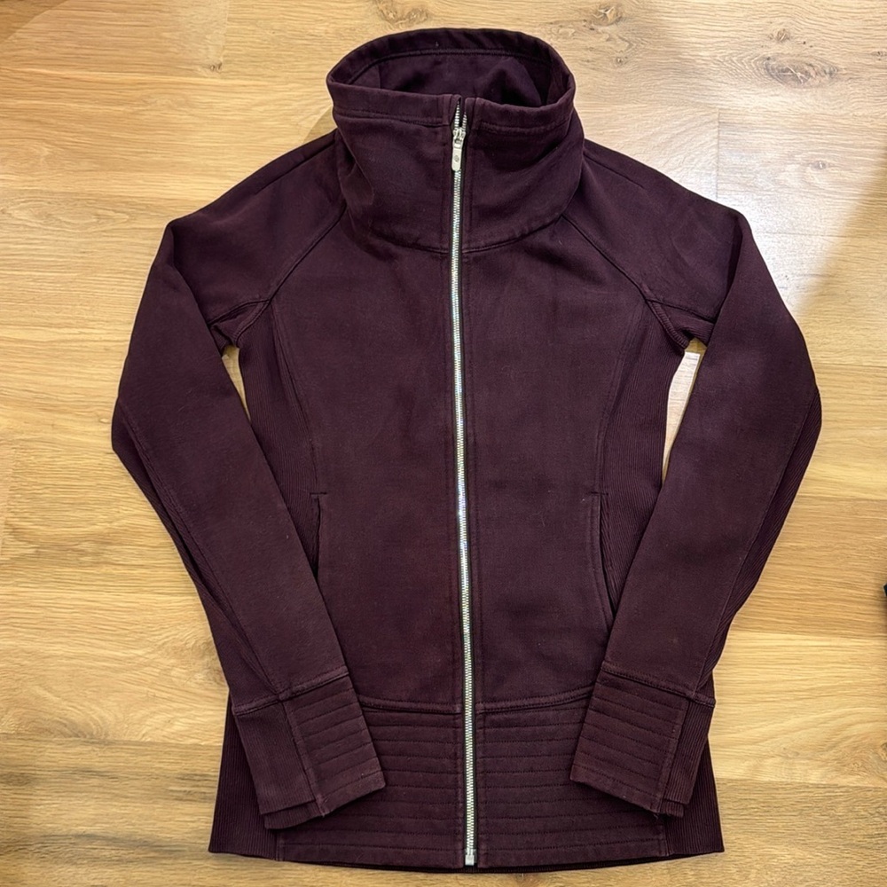 Lululemon Full Zip Sweatshirt with High Collar